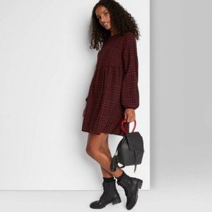 Baby Doll Plaid Dress